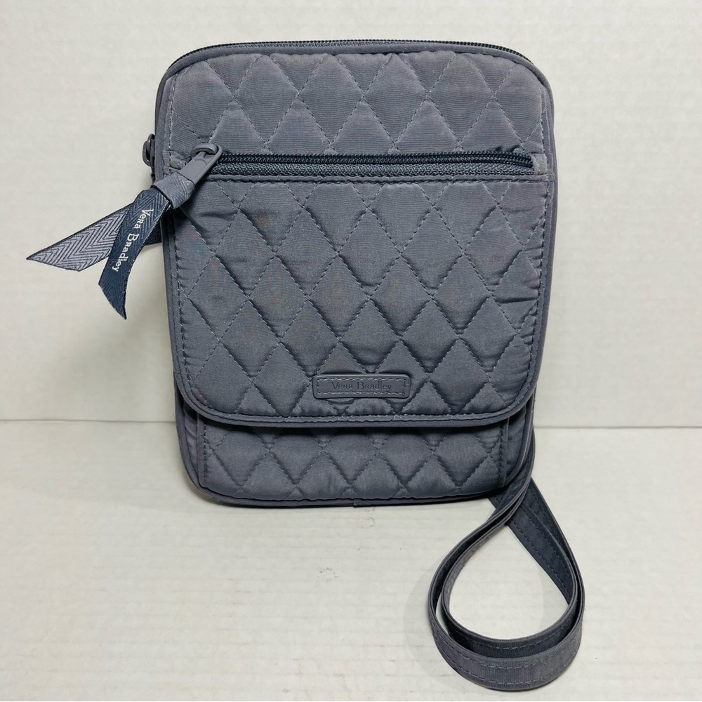Vera Bradley Gray Performance Twill Mini Hipster